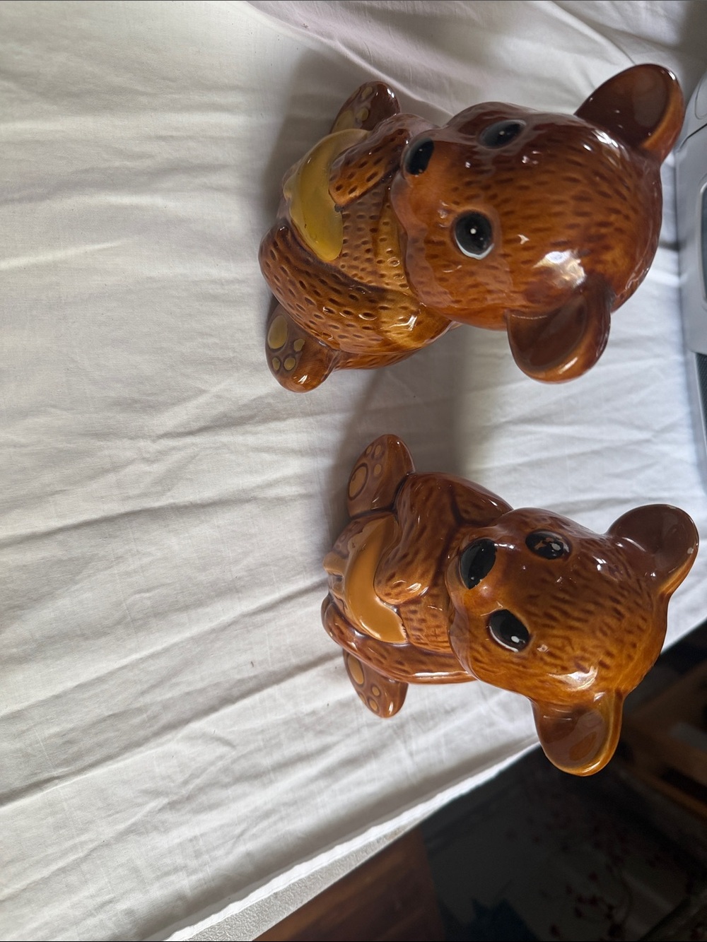 Brown Ceramic Bear Figurines - Home Accents